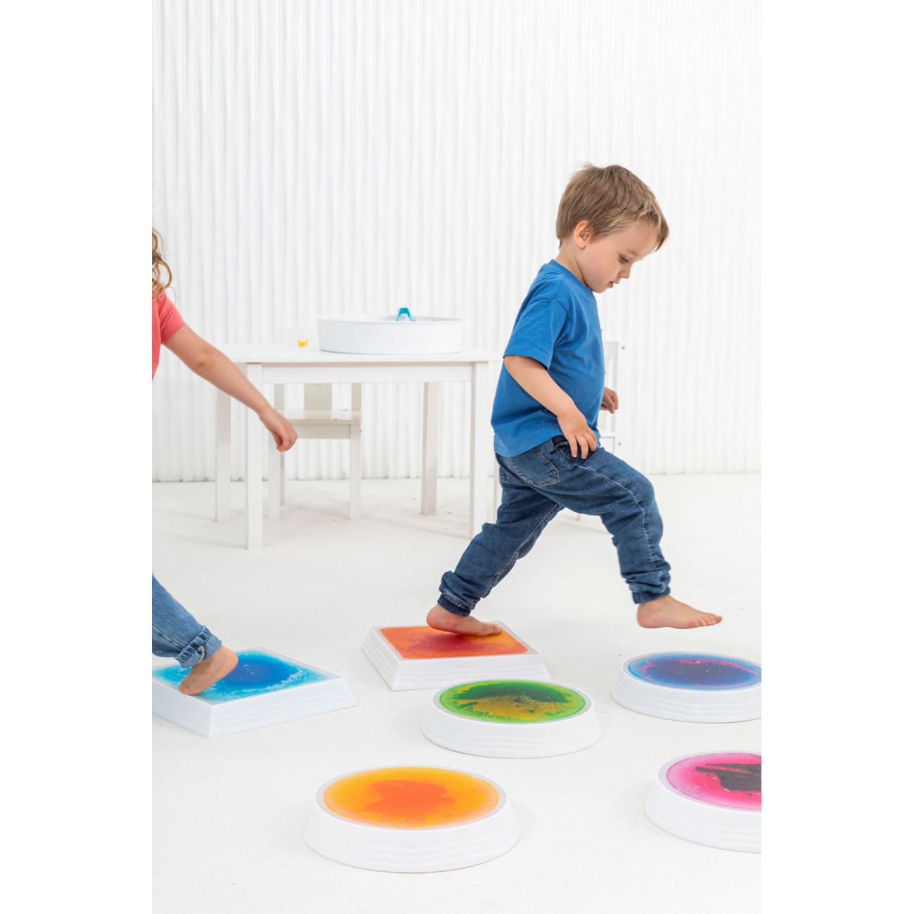 Bases Cuadradas con Líquido e Iluminación LED – Set de 6 - Imagen 3