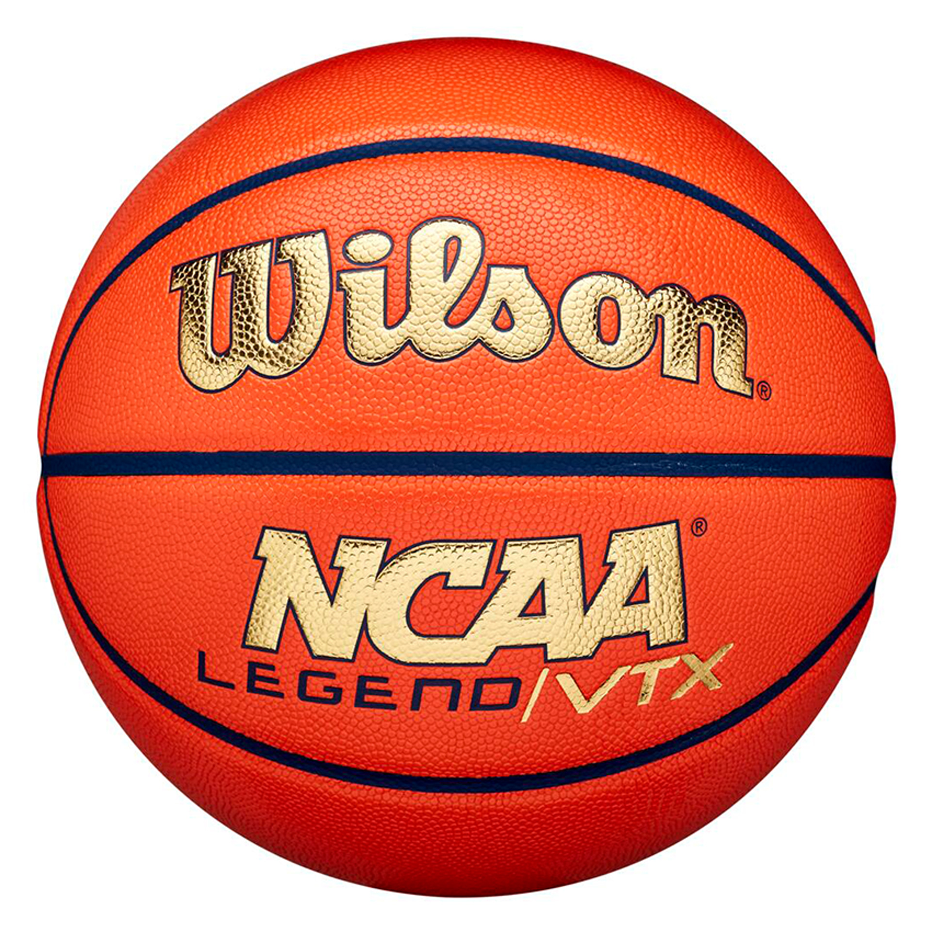 Balón baloncesto wilson ncaa legend vtx bskt orange/gold talla 7