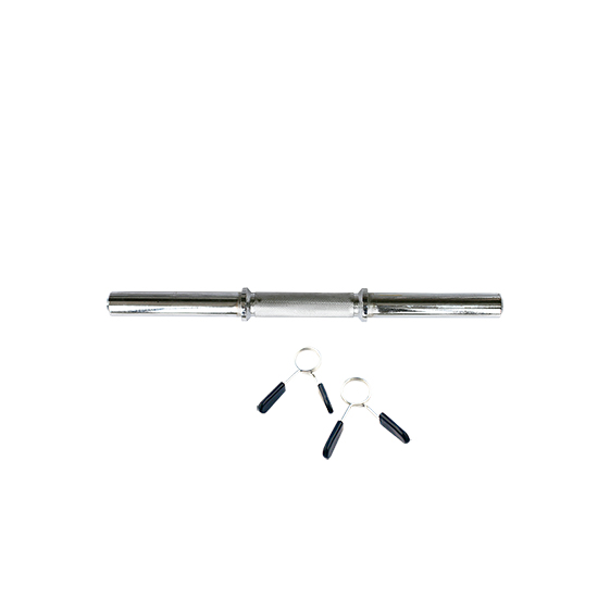 Barra mancuerna 45cm con fijaciones muelle