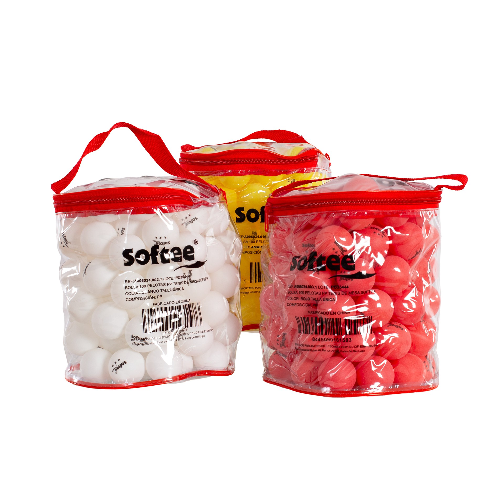Bolsa 100 pelotas pp tenis de mesa softee - Imagen 22