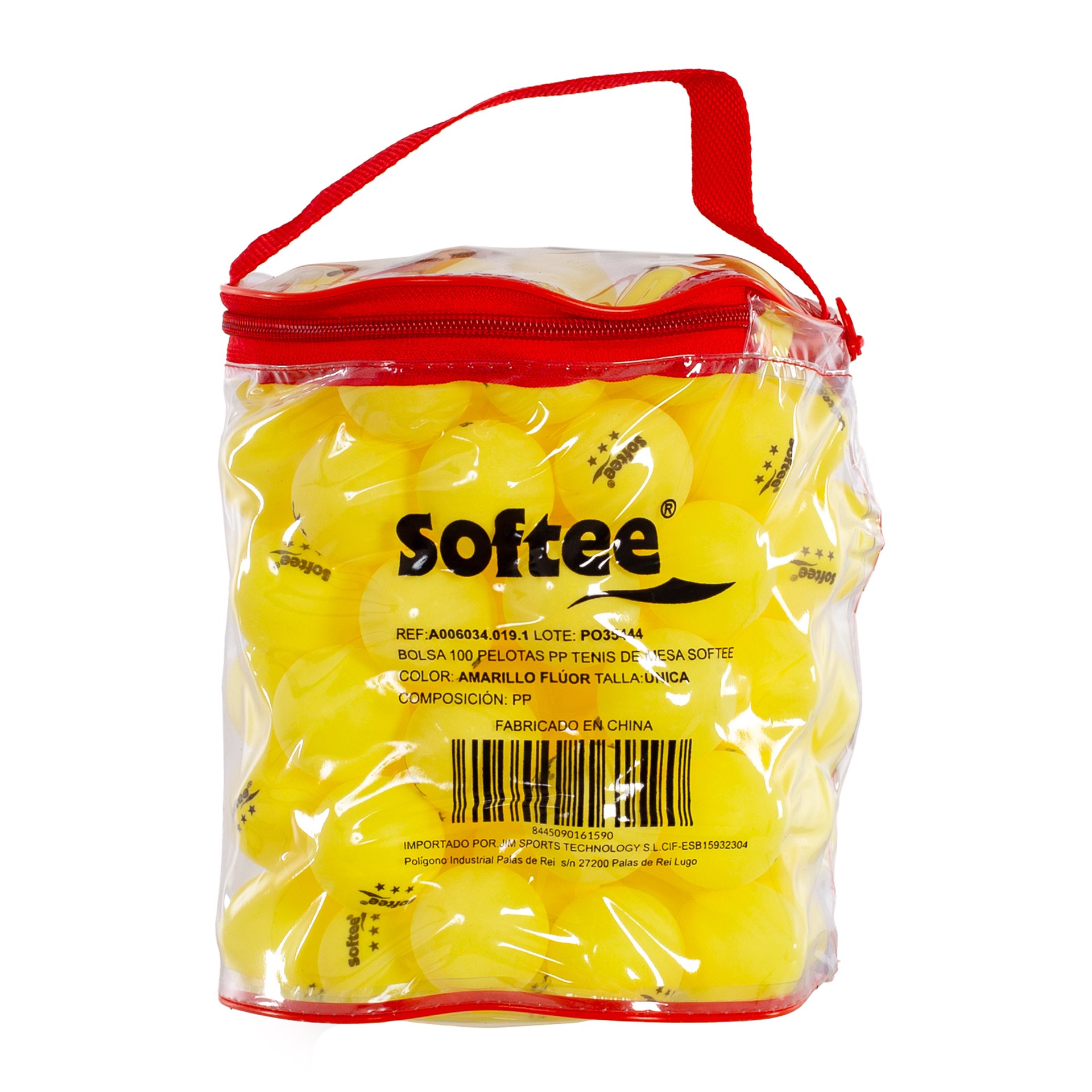 Bolsa 100 pelotas pp tenis de mesa softee - Imagen 14