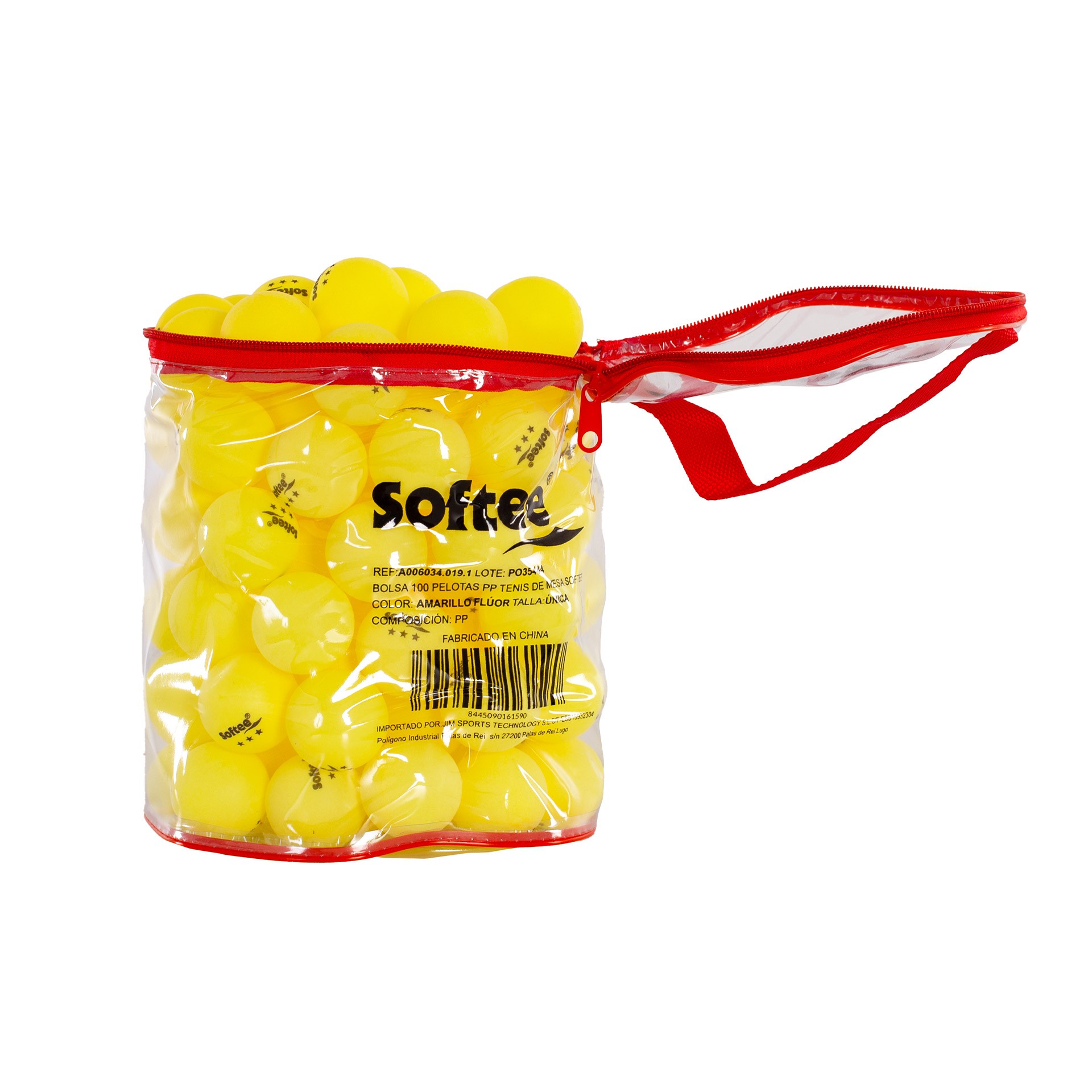 Bolsa 100 pelotas pp tenis de mesa softee - Imagen 17