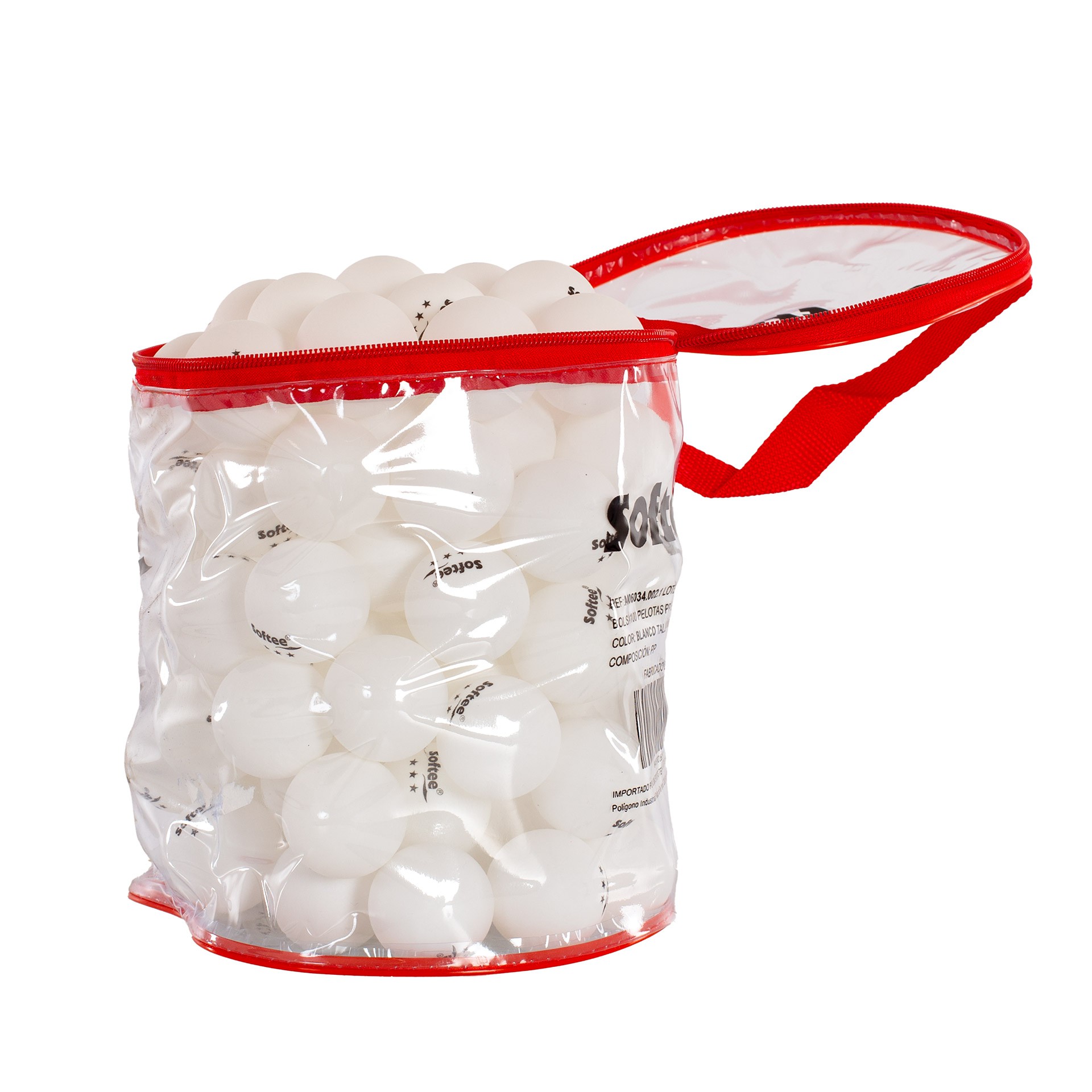 Bolsa 100 pelotas pp tenis de mesa softee - Imagen 6