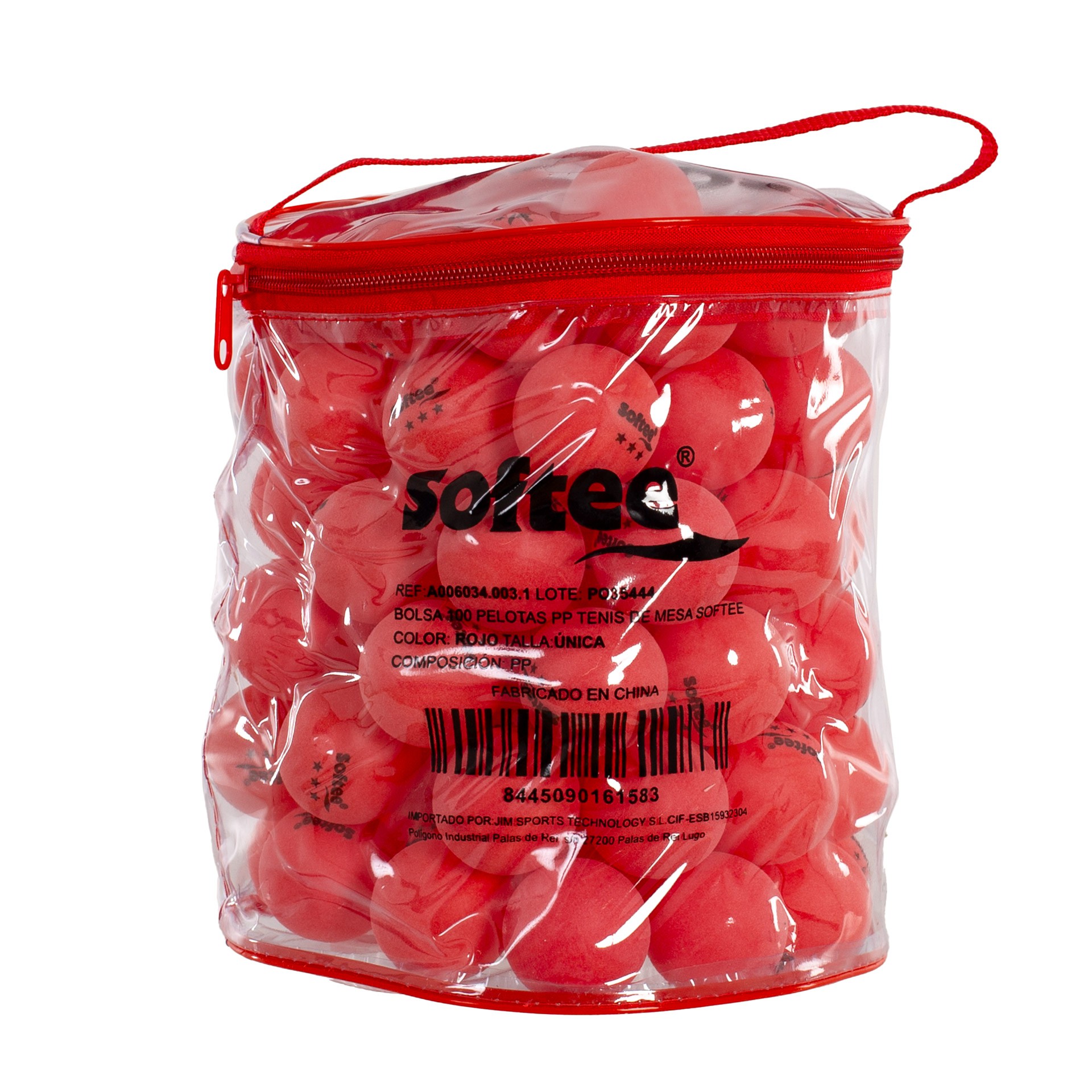 Bolsa 100 pelotas pp tenis de mesa softee - Imagen 12