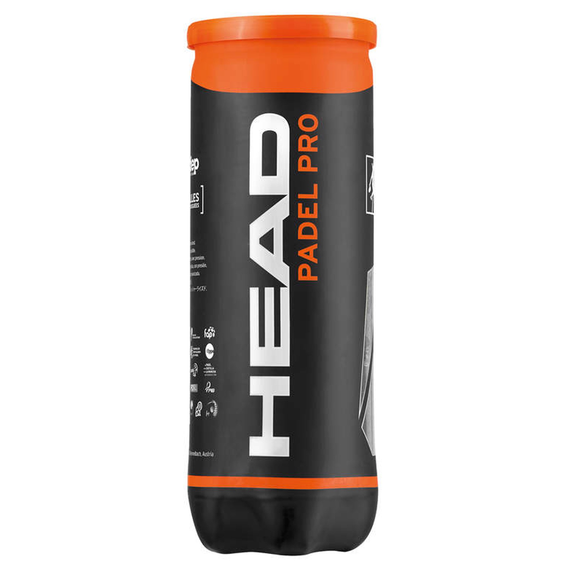 Bote de 3 pelotas de pádel head padel pro rfid - Imagen 2