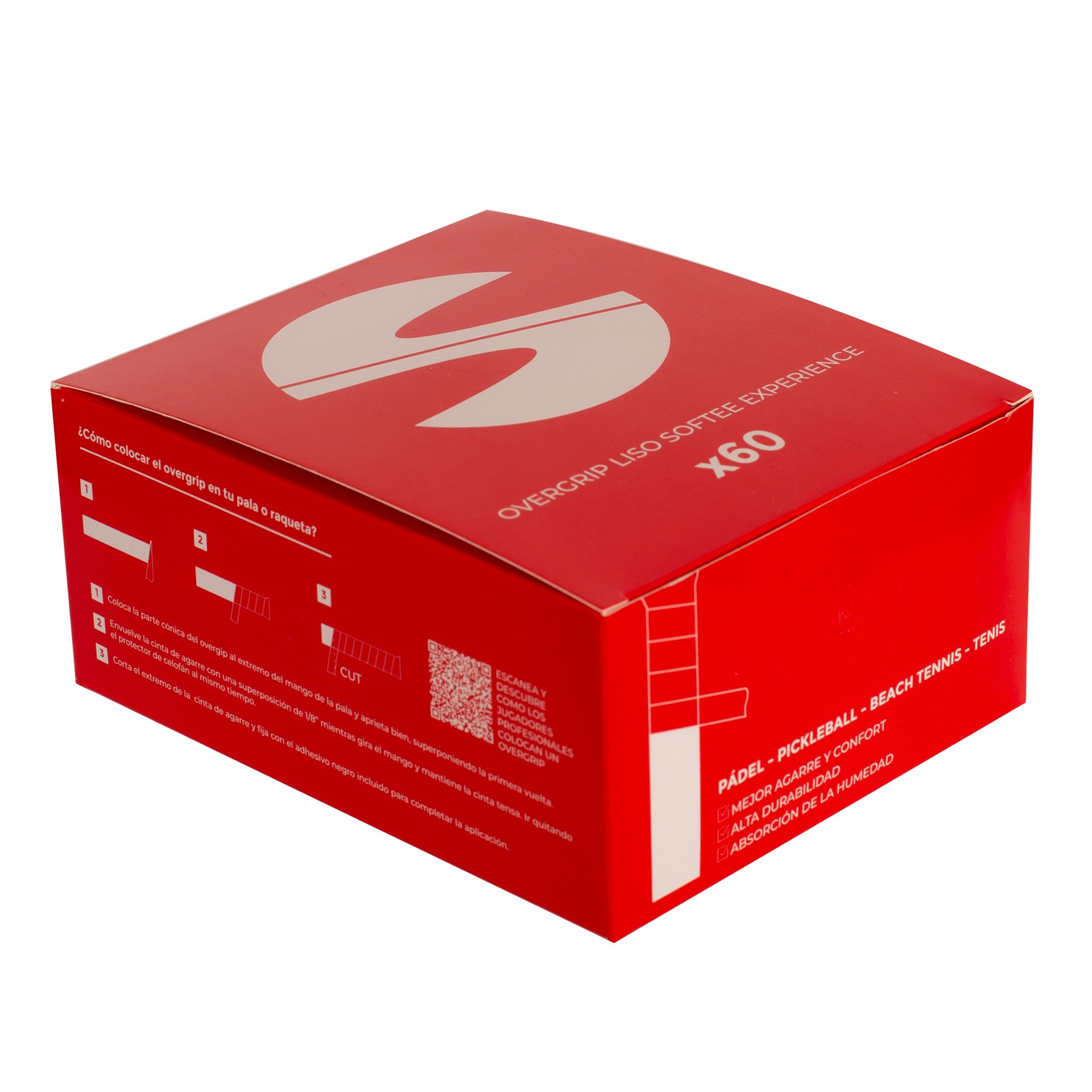 Caja 60 overgrips lisos softee experience