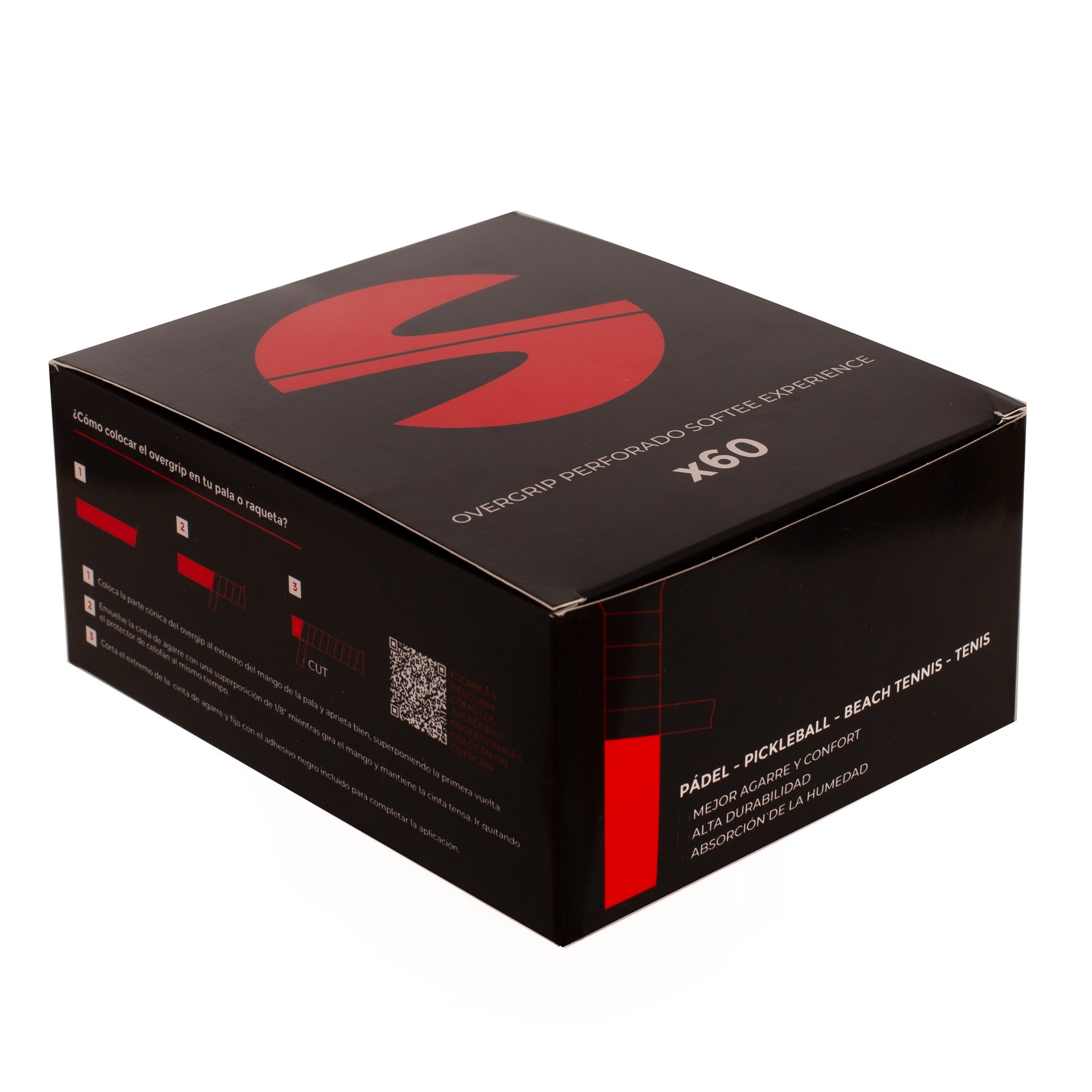 Caja 60 overgrips perforados softee experience - Imagen 2