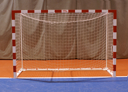 Jgo porterías f.sala/balonmano metálicas trasladables 80x80mm con base 80x40mm