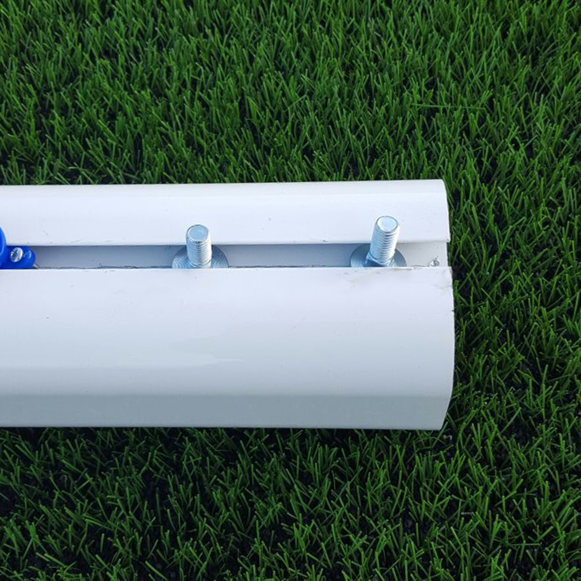 Juego de 2 bases porterías fútbol 7 para recogida de red - Imagen 2