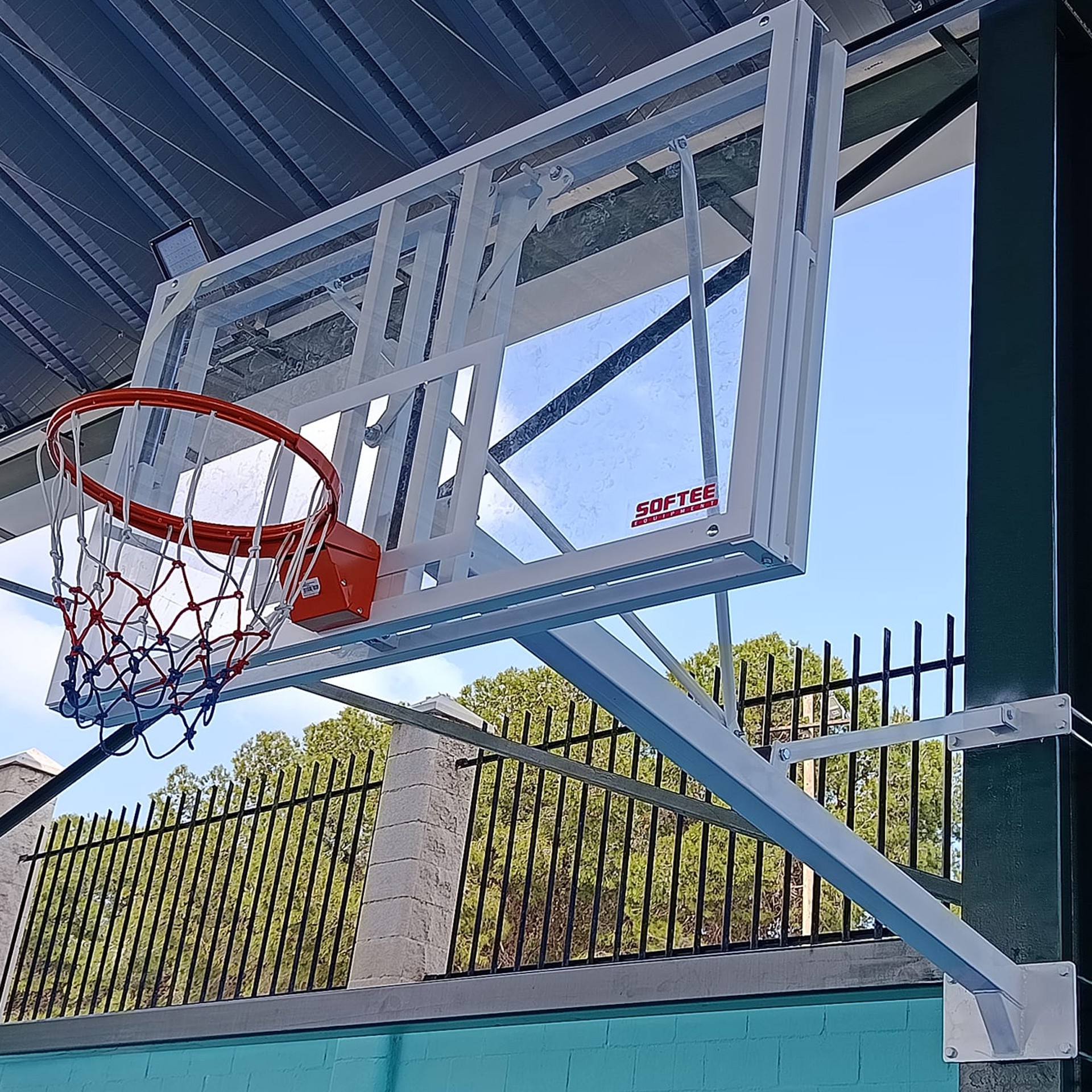 Juego de 2 canastas de basket deluxe fija a viga vuelo especial