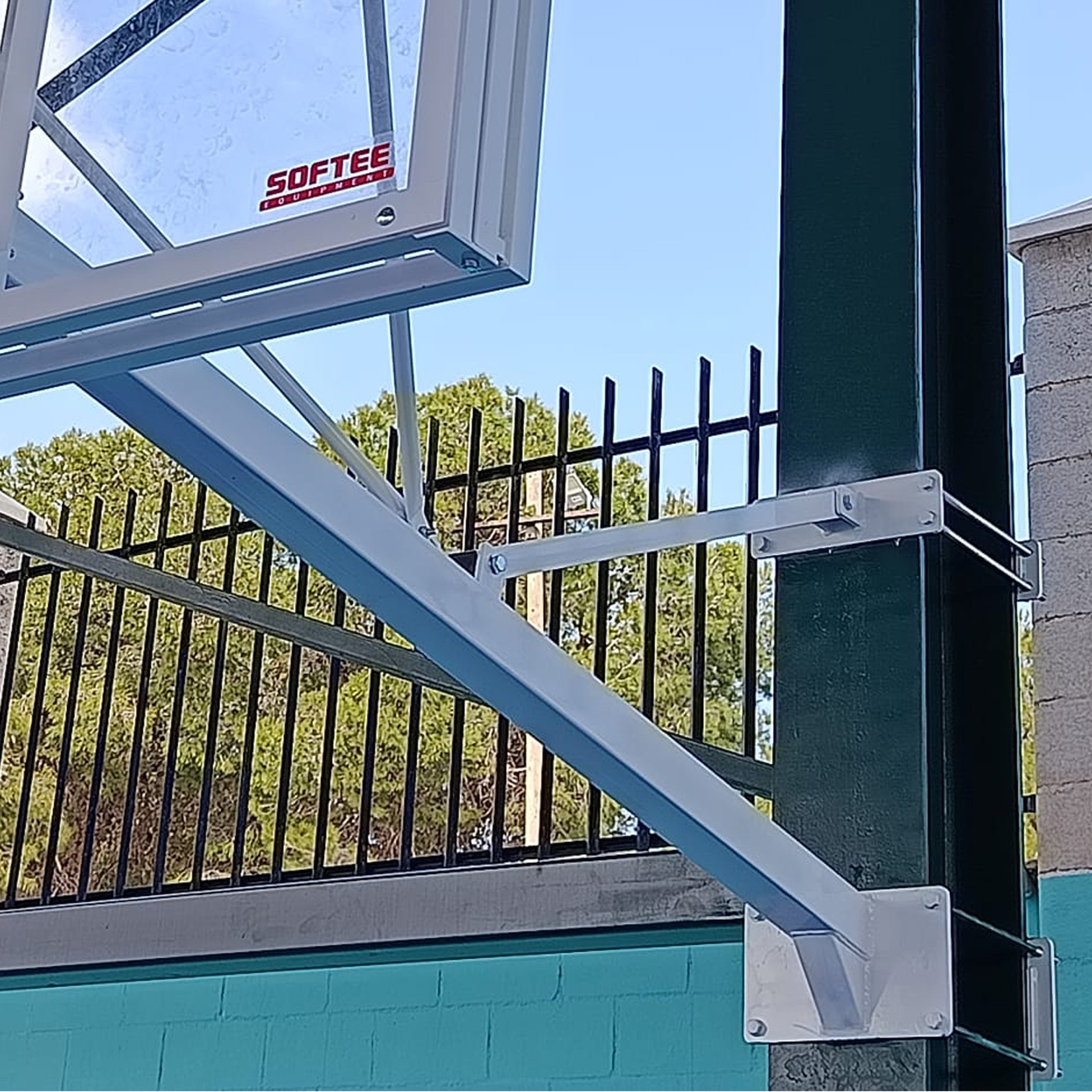Juego de 2 canastas de basket deluxe fija a viga vuelo especial - Imagen 3