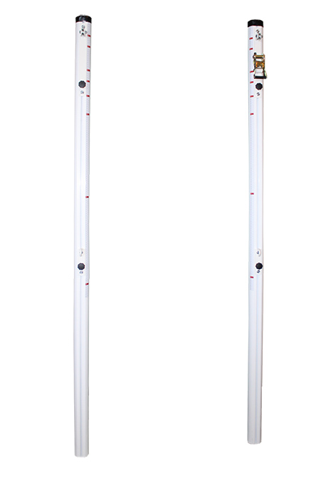 Juego de 2 postes multialturas aluminio tubo de 90mm fijos