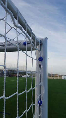 Juego de 2 redes de fútbol 11 4mm linea premium