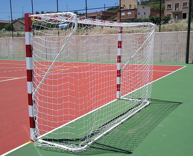 Juego de 2 redes de fútbol sala/balonmano 3mm linea premium