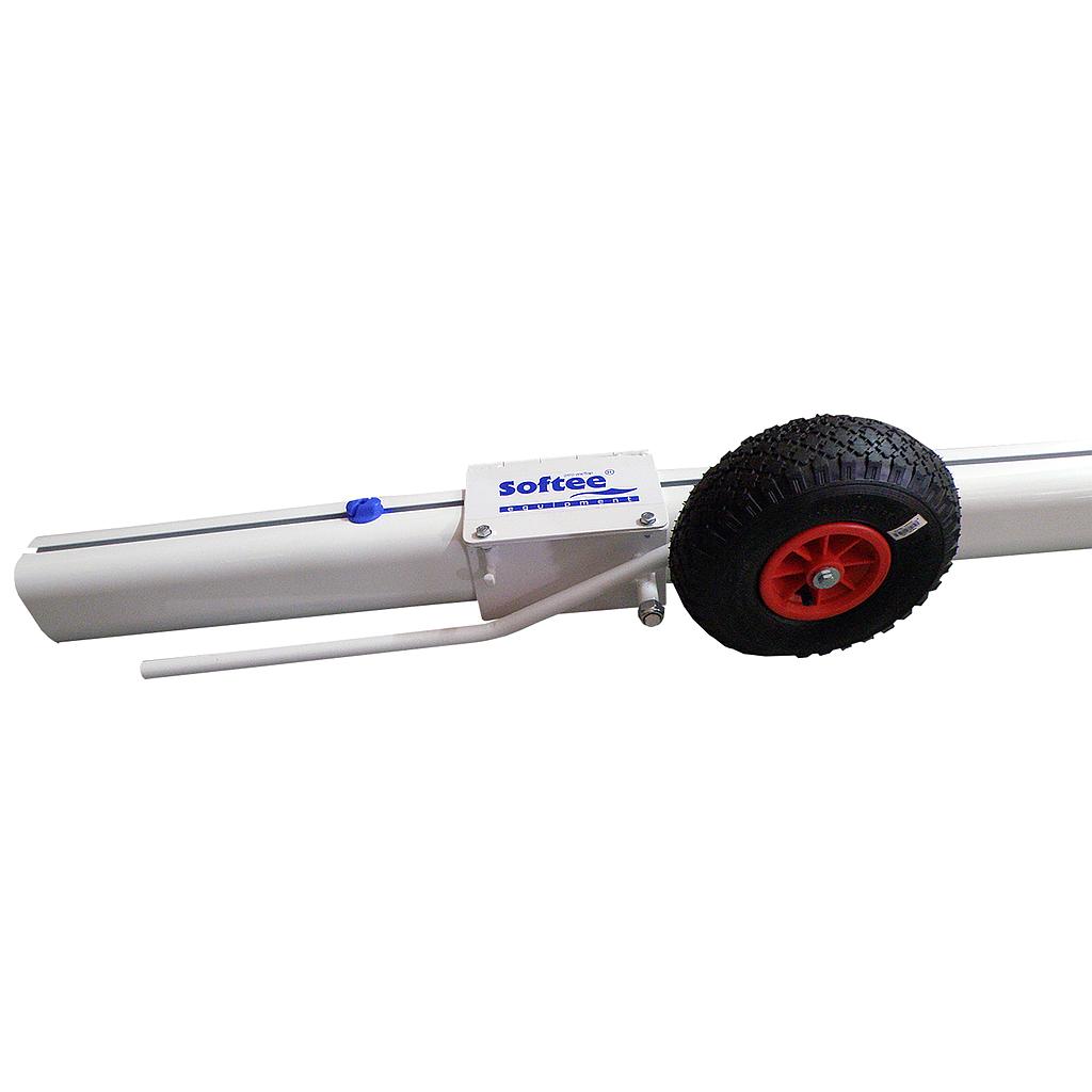 Juego de 2 ruedas deluxe para porterias de aluminio trasladable futbol sección 120x100 mm - Imagen 2