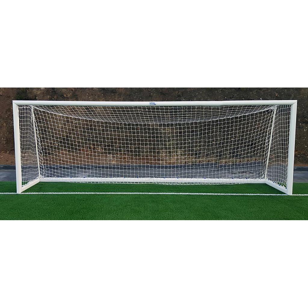 Juego porterías aluminio fútbol 11 120x100 mm trasladables