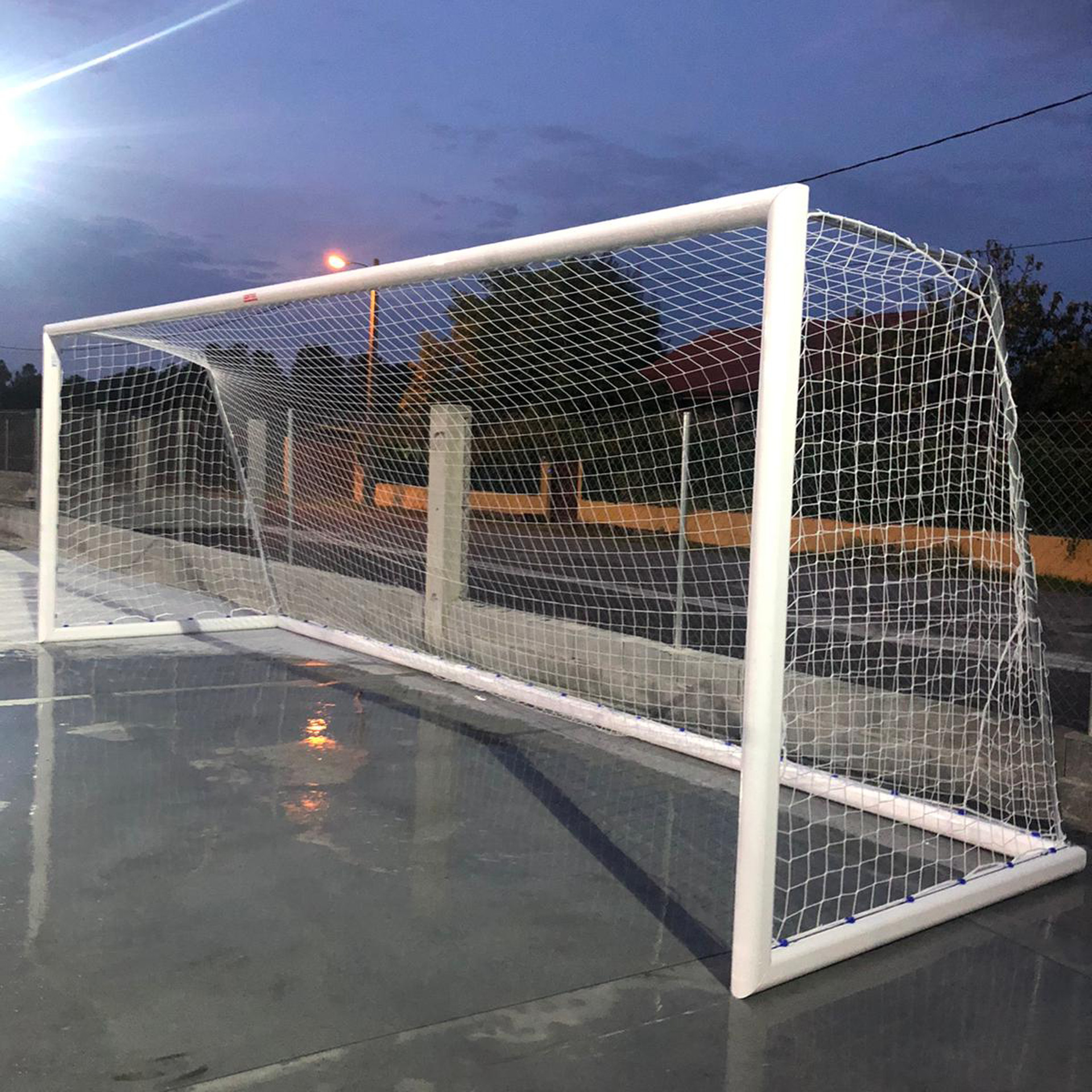 Juego porterías aluminio fútbol 11 120x100 mm trasladables - Imagen 5