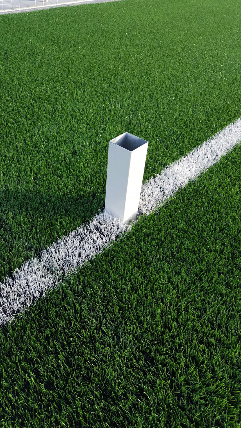 Juego porterías aluminio fútbol 7 120x100 mm fijas - Imagen 3