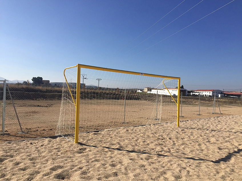 Juego porterías fútbol-playa metálicas 100mm