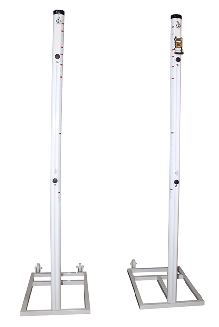 Juego postes multialturas aluminio tubo de 90mm trasladables