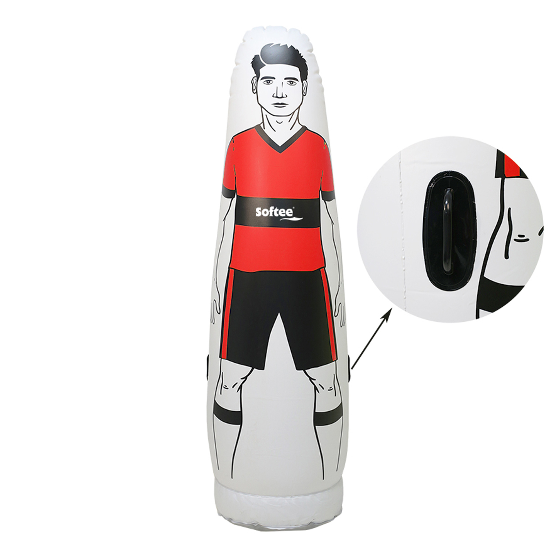 Jugador barrera hinchable rojo - Imagen 2