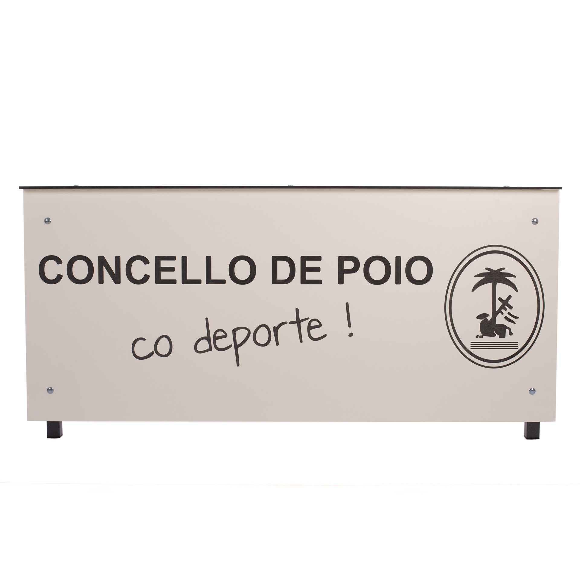 Mesa anotadores basic fenólico 8mm blanco personalizable - Imagen 2