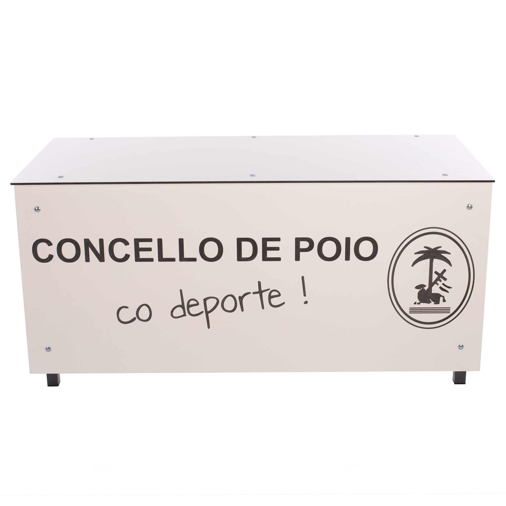 Mesa anotadores basic fenólico 8mm blanco personalizable - Imagen 3