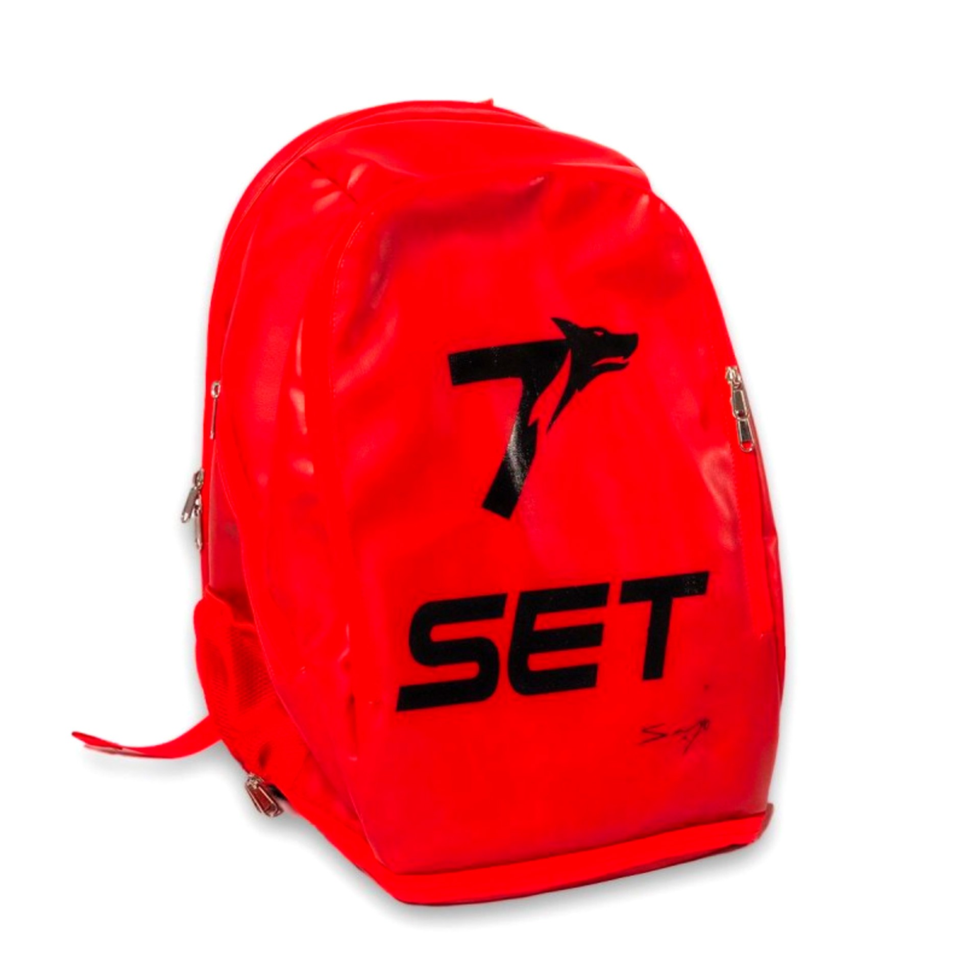 Mochila set sanyo piel roja - Imagen 2