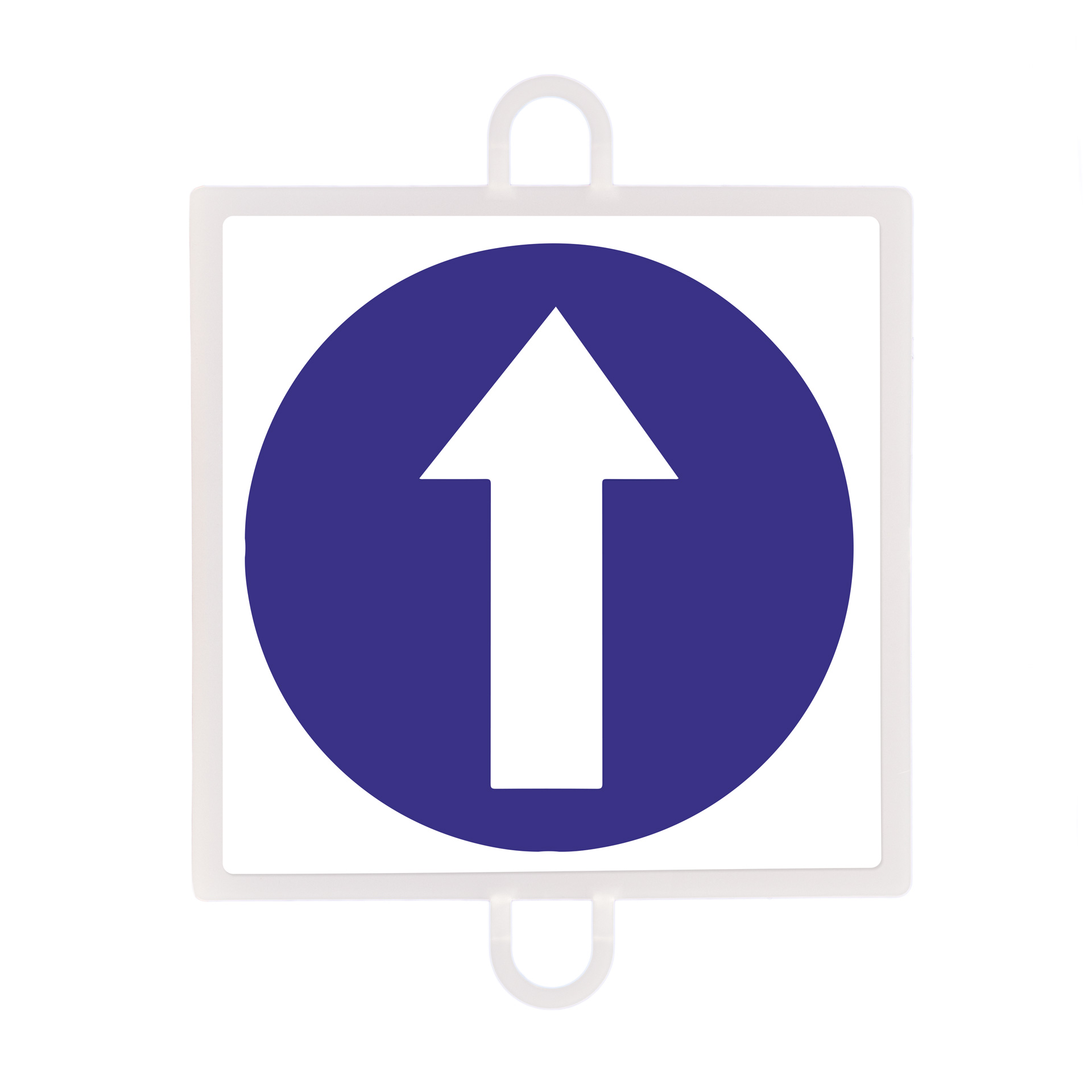 Panel de señalización tráfico de obligación nº 1 (sentido)