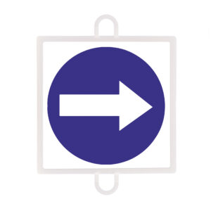 Panel de señalización tráfico de obligación nº 2 (sentido dcha - izq)