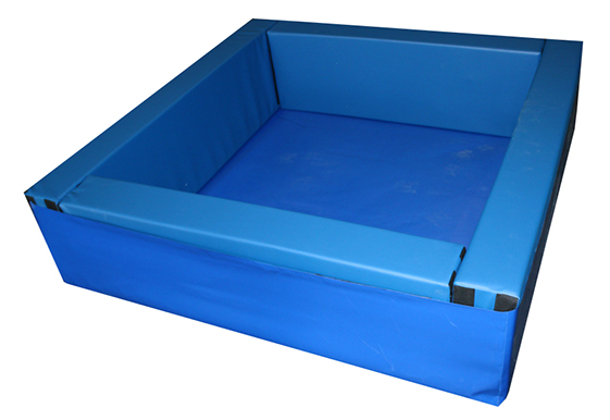Piscina cuadrada llenado pelotas, 150x150x40cm alto x 15cm ancho - Imagen 3