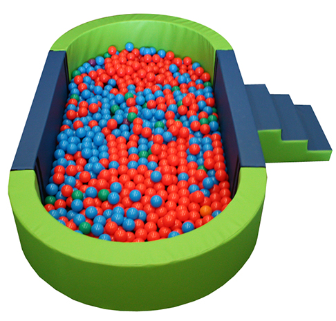 Piscina ovalada llenado pelotas, 300x150x40cm alto x 15cm ancho - Imagen 2