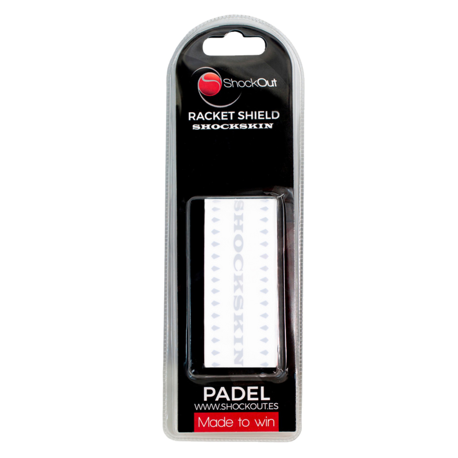 Protector de pala de pádel shockout shockskin transparente - Imagen 2