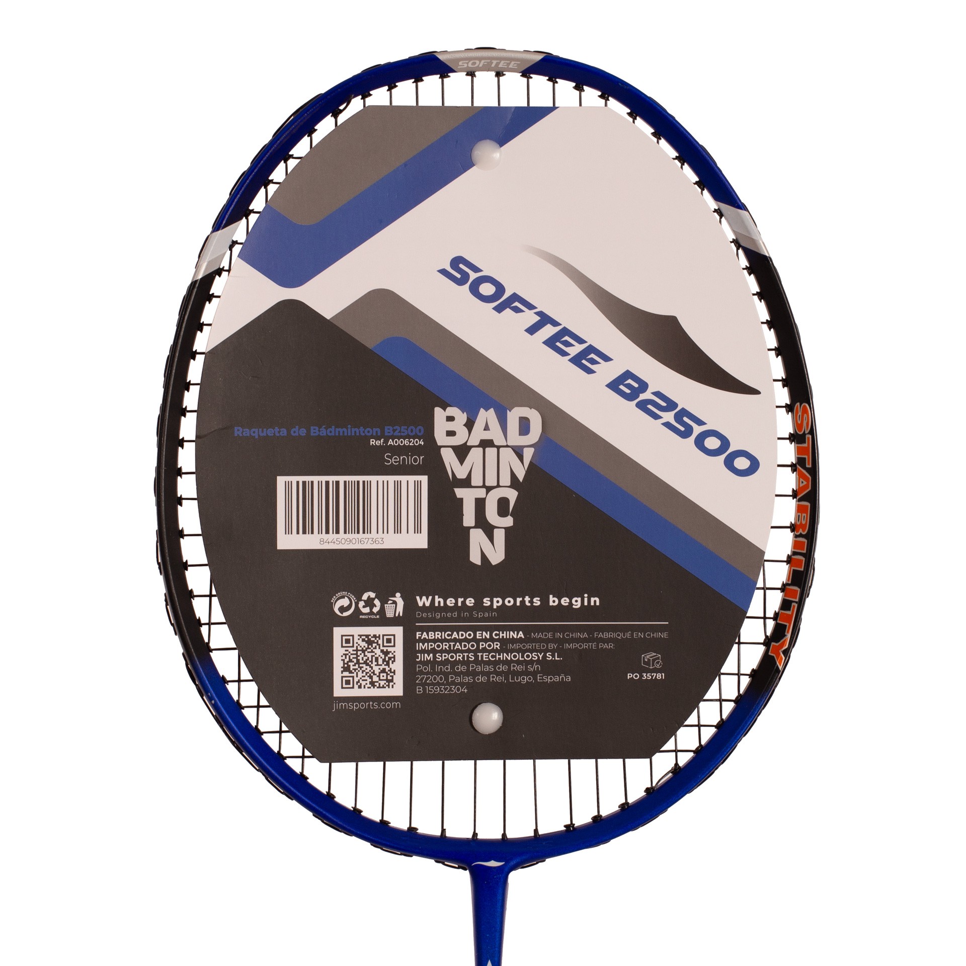 Raqueta bádminton softee b2500 - Imagen 3