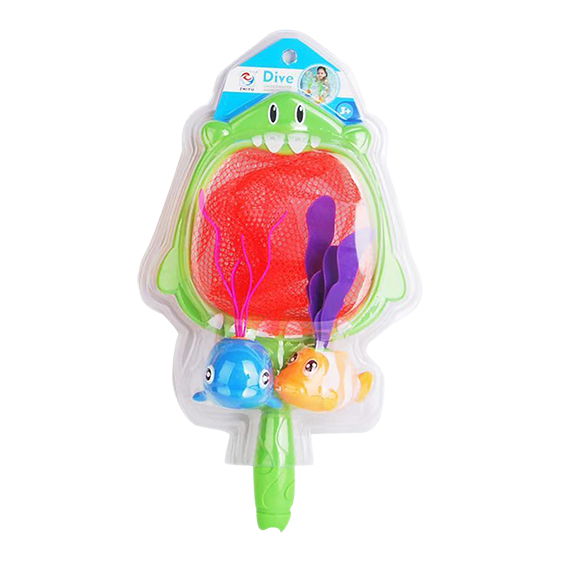 Set acuático red pesca+ 2 peces - Imagen 3