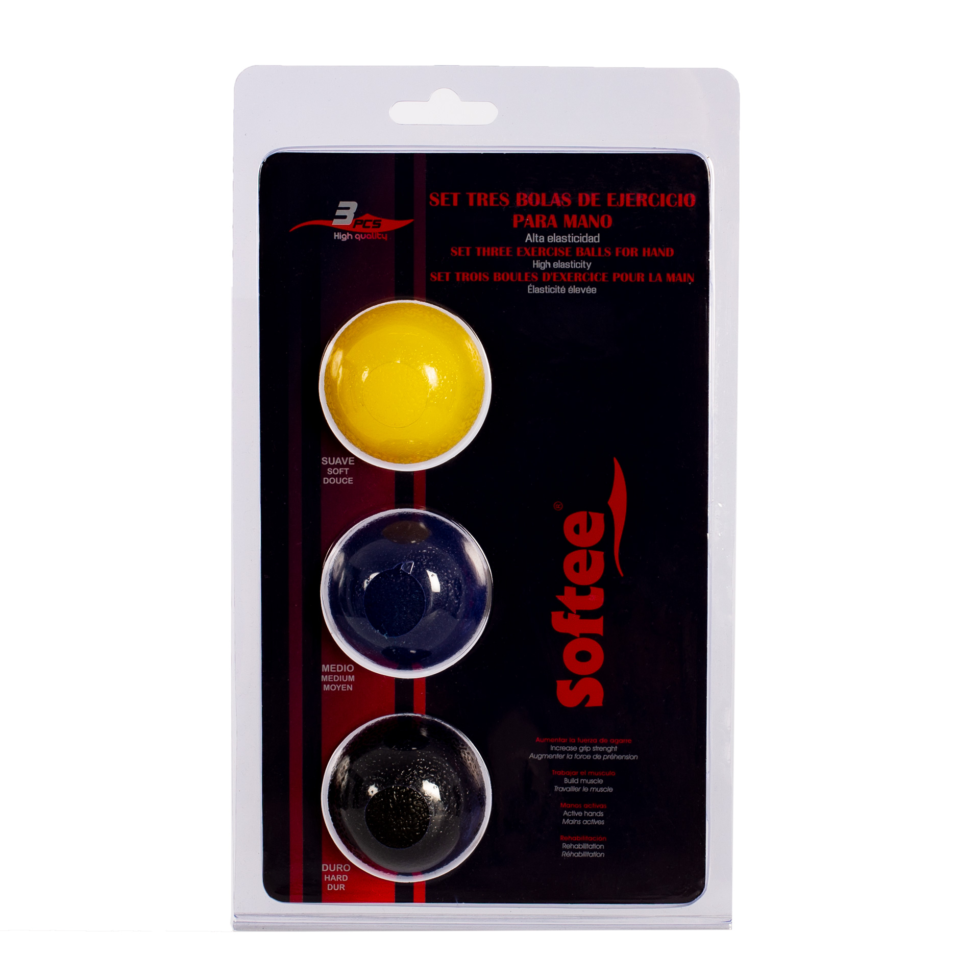 Set tres bolas de ejercicio para mano - Imagen 5