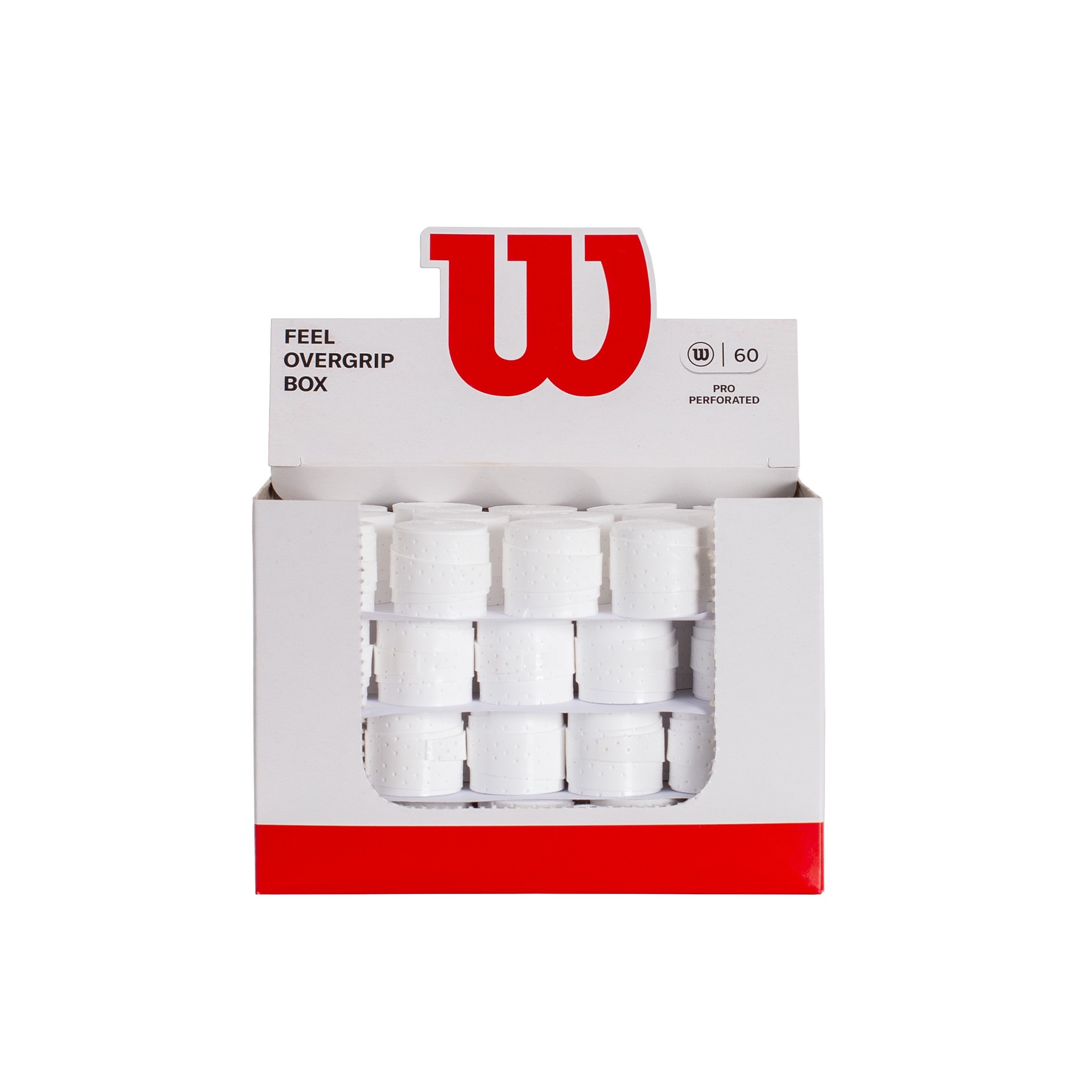 Caja 60 overgrips wilson blanco pro perforados - Imagen 3