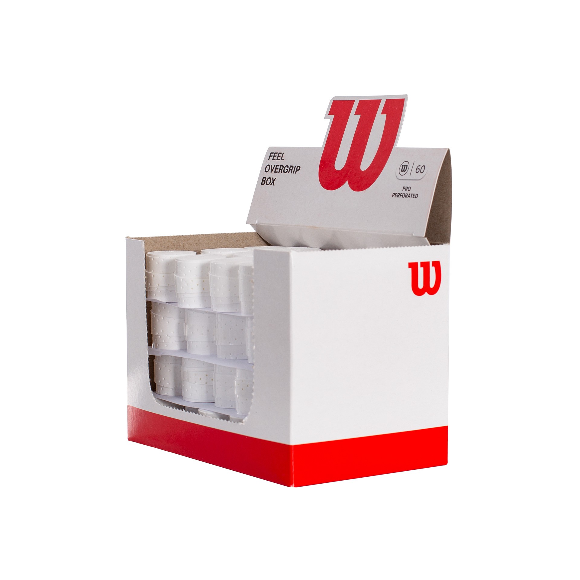 Caja 60 overgrips wilson blanco pro perforados - Imagen 5
