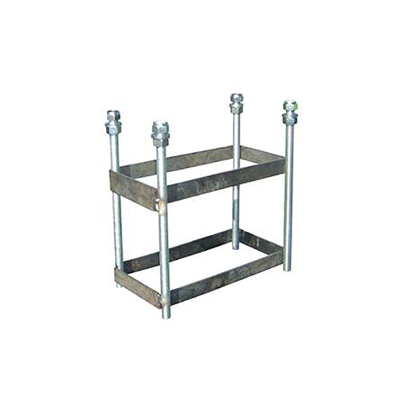 Jgo canastas galvanizadas baloncesto monotubo new tubo 114 mm fijas con base anclaje-sin tablero,aro - Imagen 2