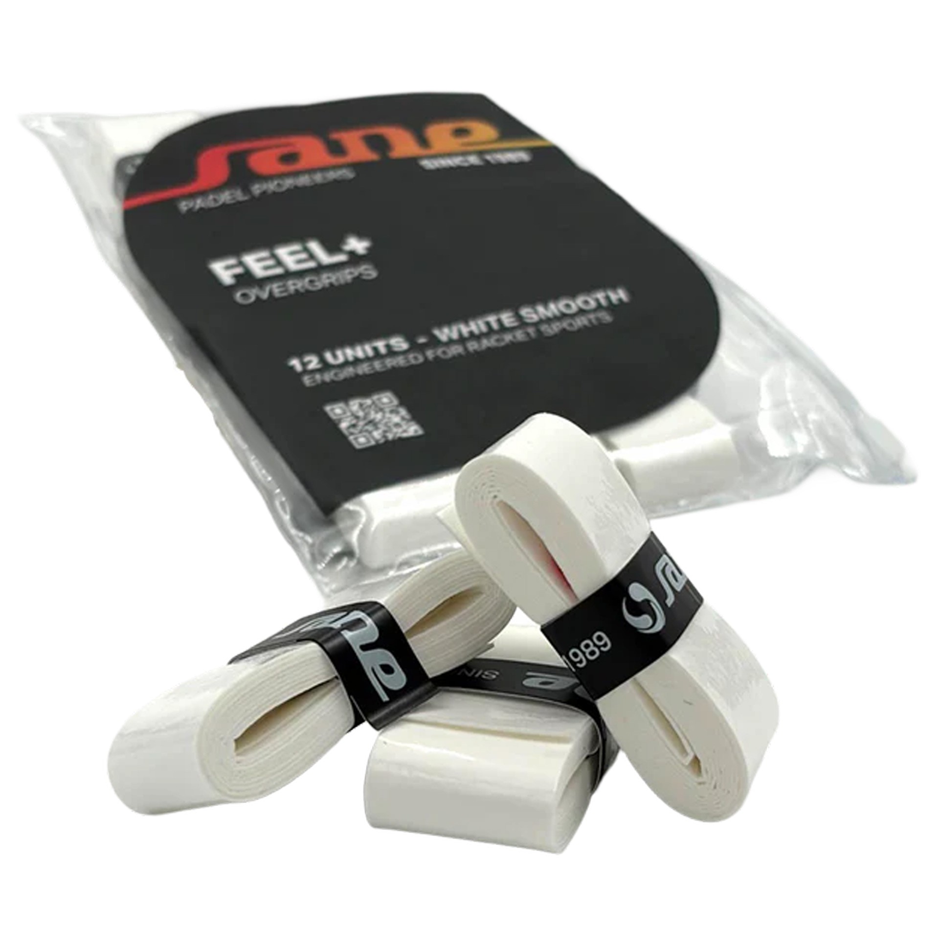 Blister de 12 overgrips sane lisos blancos - Imagen 5