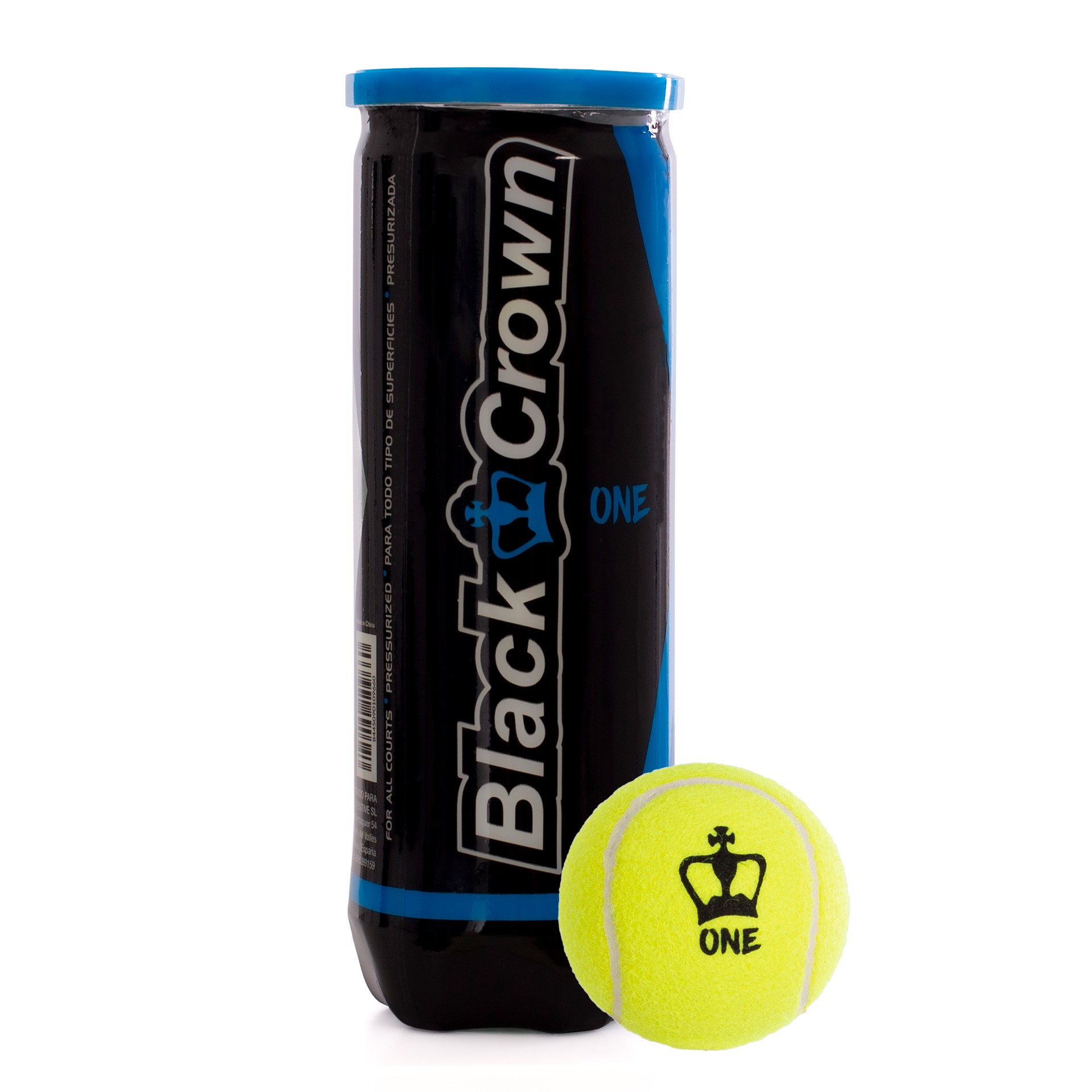 Bote de 3 pelotas de pádel black crown one - Imagen 6
