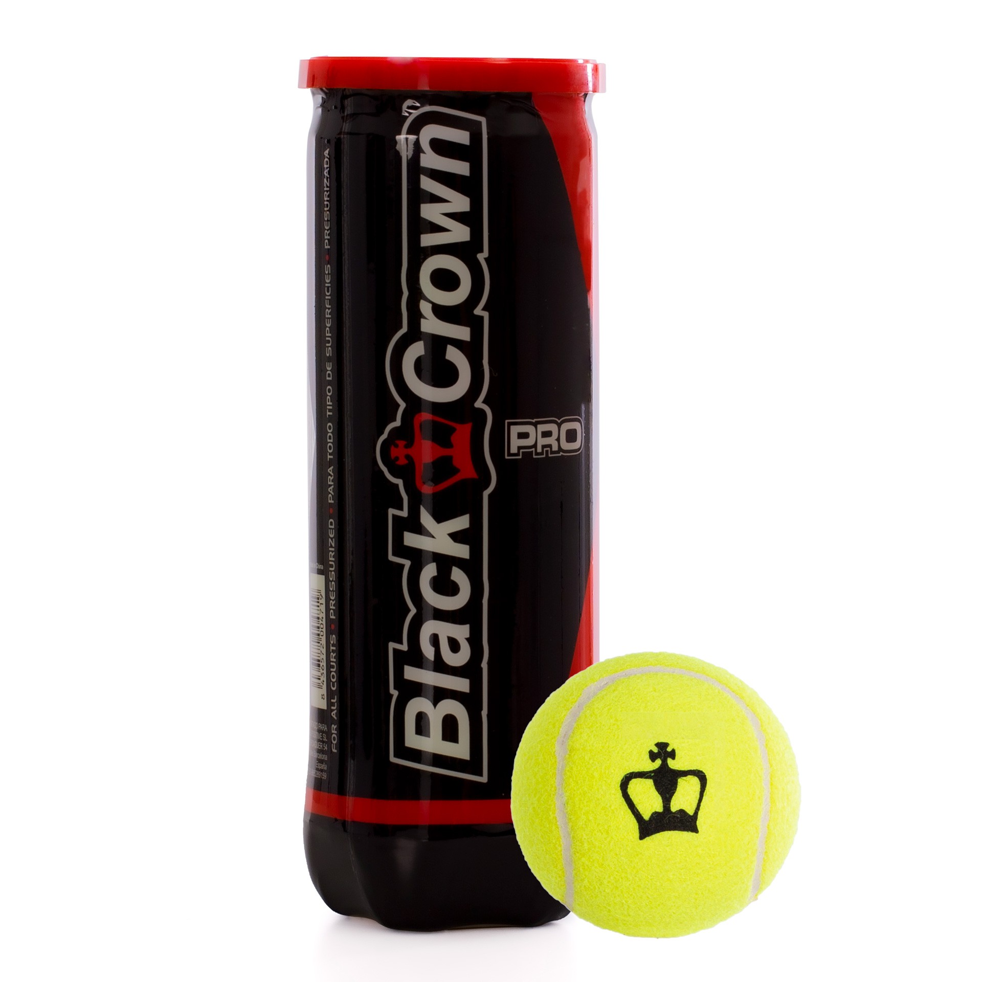Bote de 3 pelotas de pádel black crown pro - Imagen 5