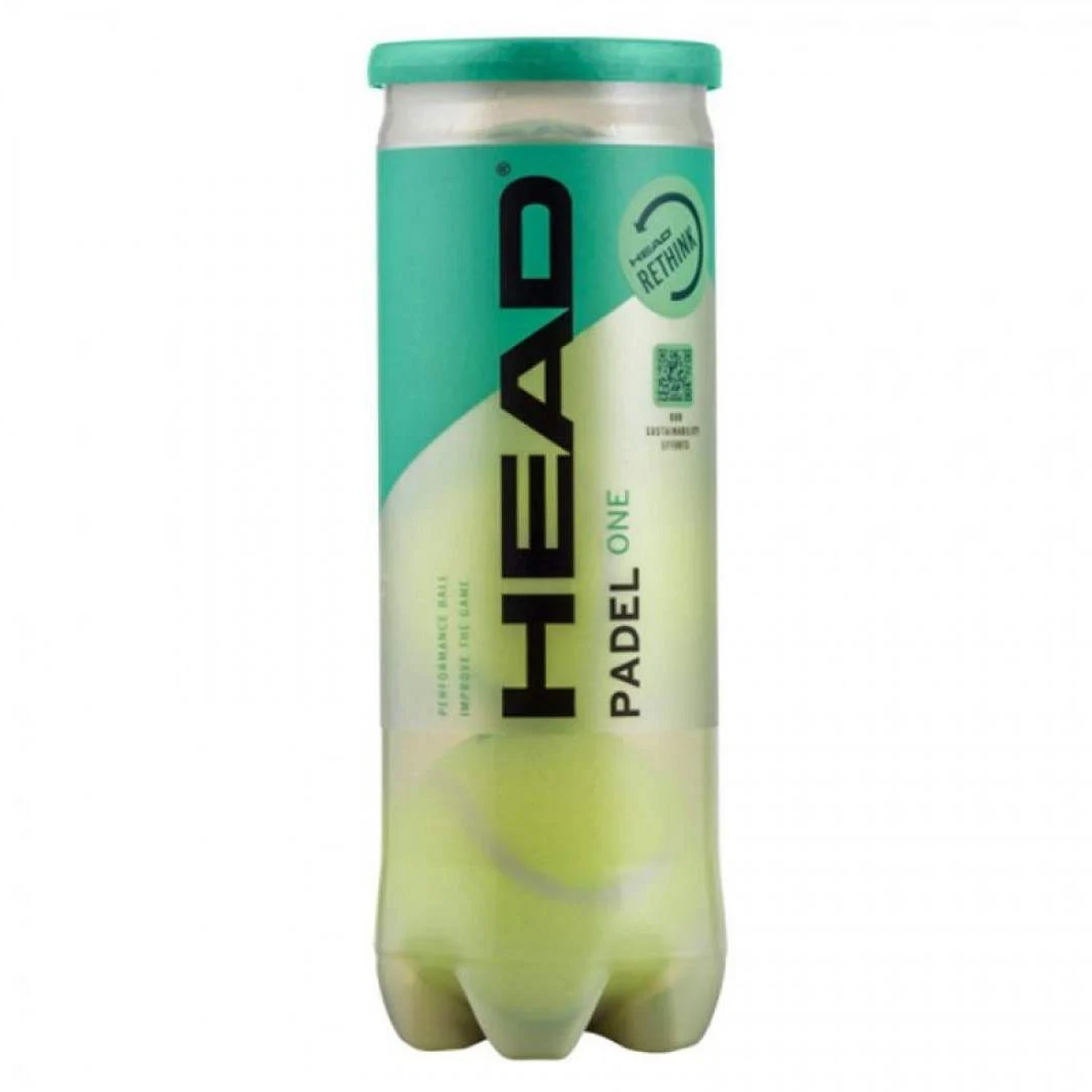 Bote de 3 pelotas de pádel head one - Imagen 2