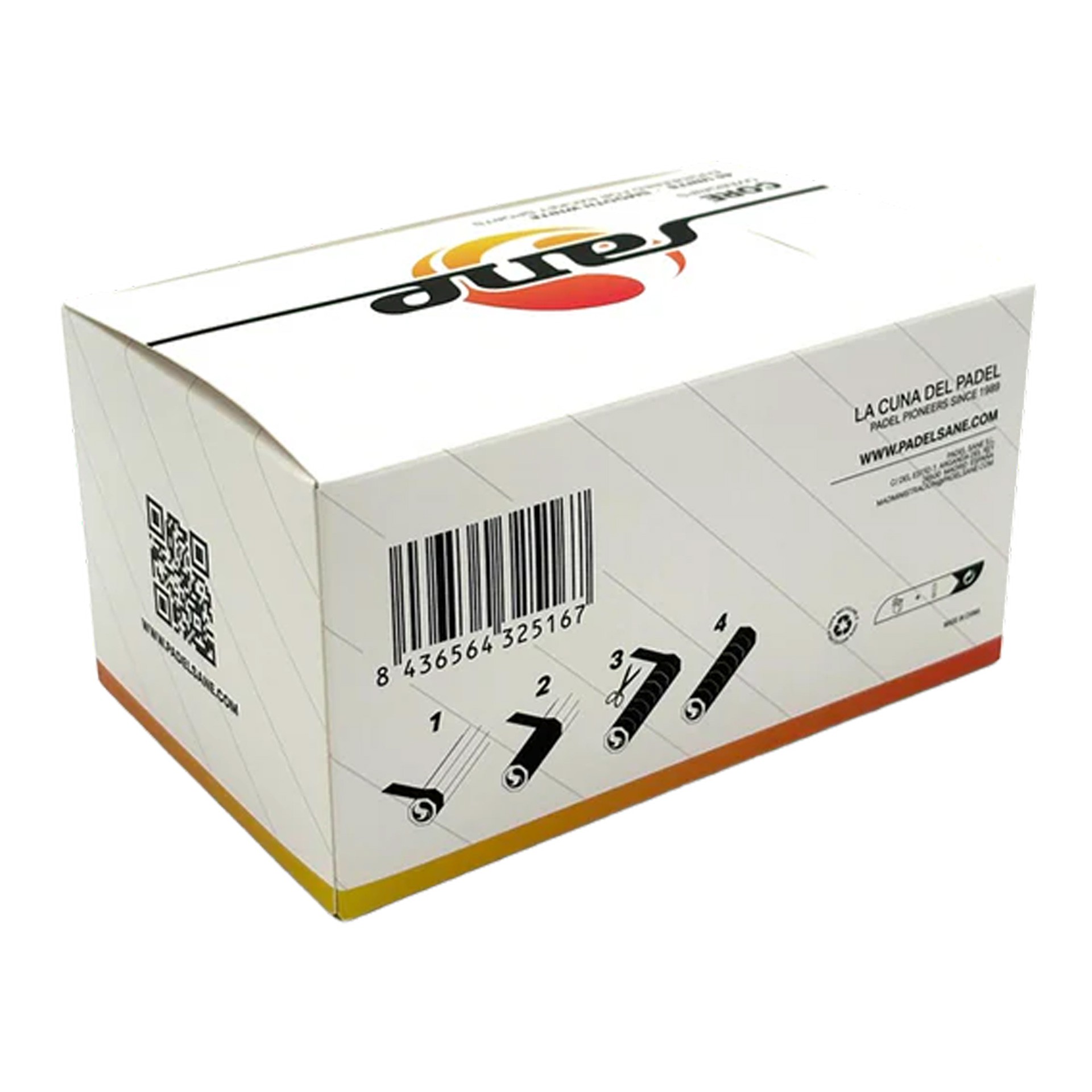 Caja de 45 overgrips sane core lisos blancos - Imagen 4