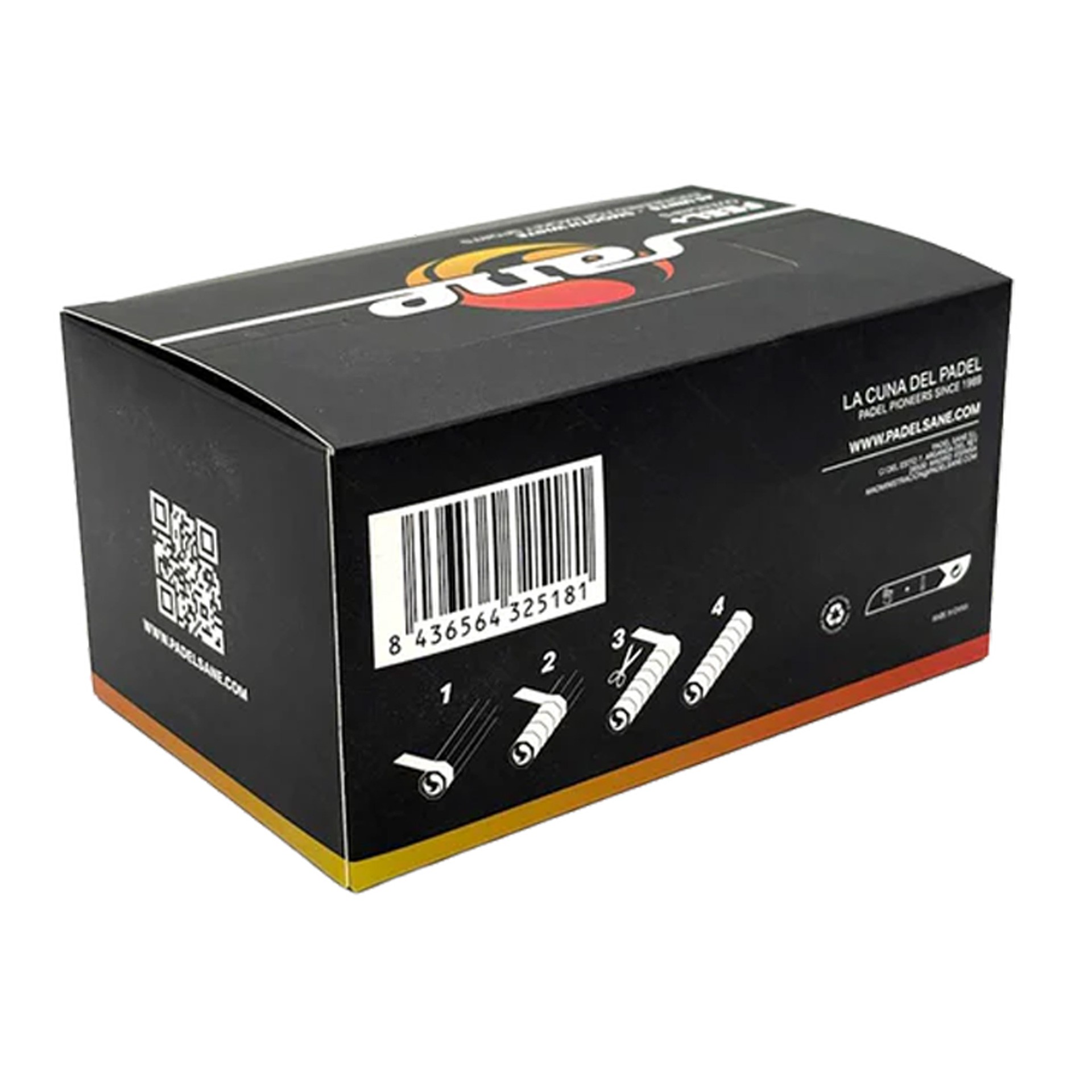 Caja de 45 overgrips sane feel lisos blancos - Imagen 3
