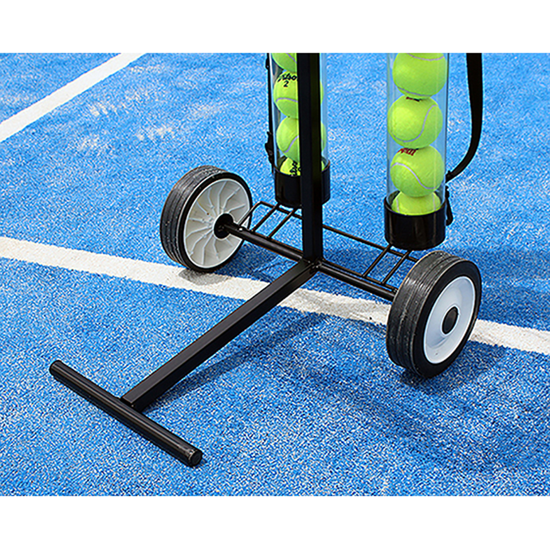 Carro portapelotas tenis/pádel 80 pelotas softee - Imagen 4