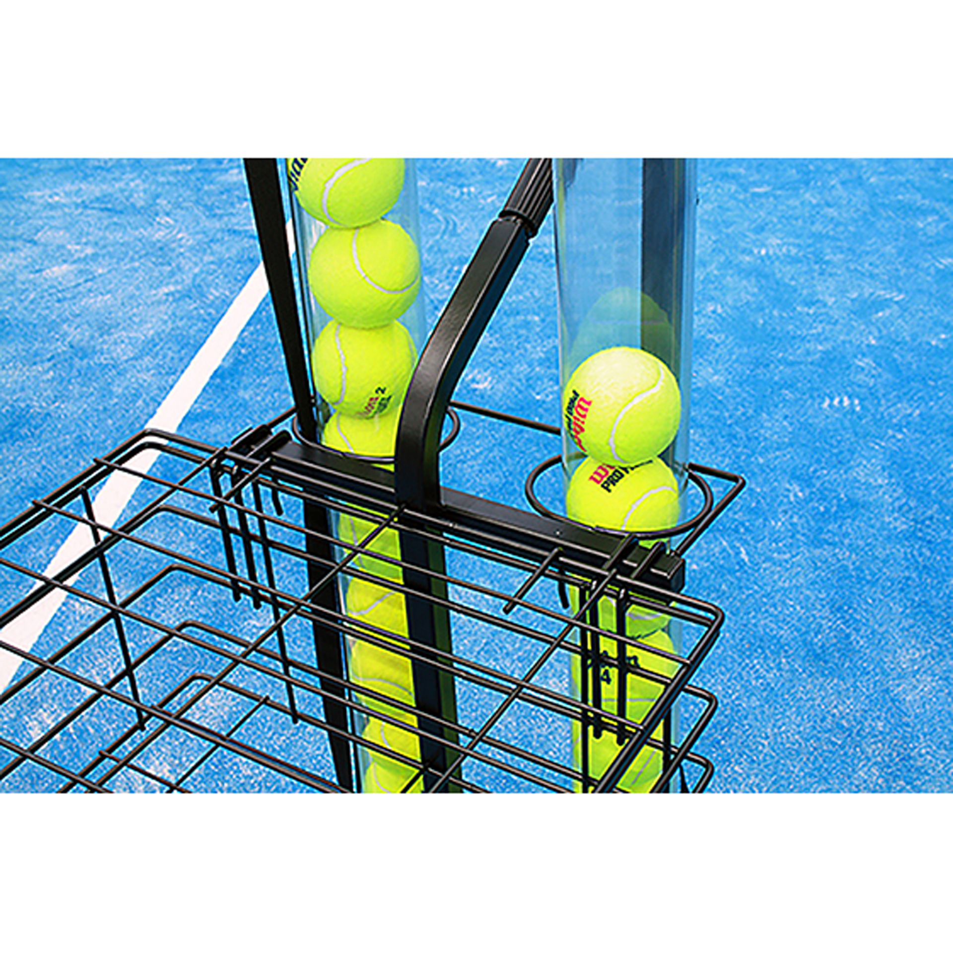 Carro portapelotas tenis/pádel 80 pelotas softee - Imagen 5