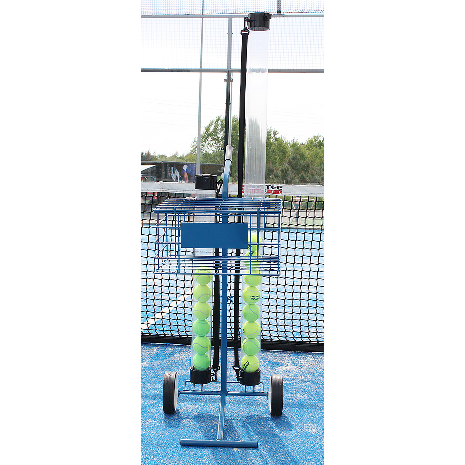 Carro portapelotas tenis/pádel 80 pelotas softee - Imagen 6