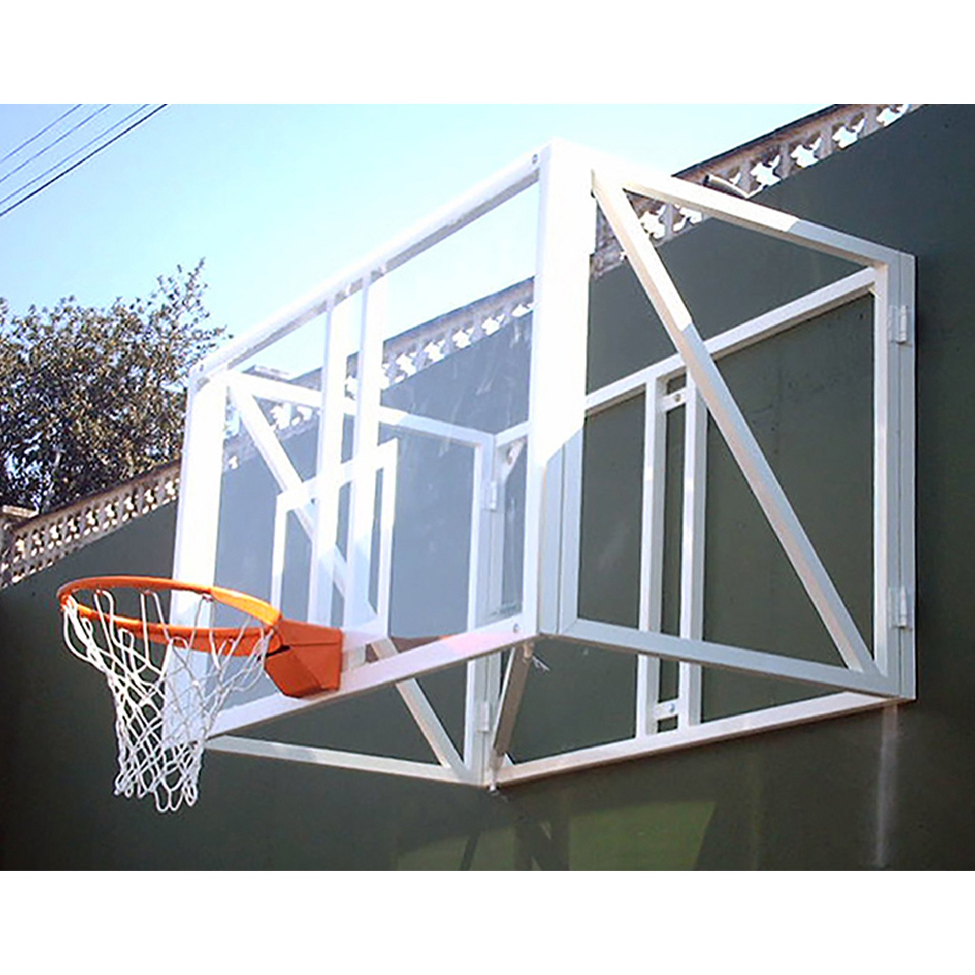 Jgo canastas baloncesto abatibles -sin tablero,aro- - Imagen 2