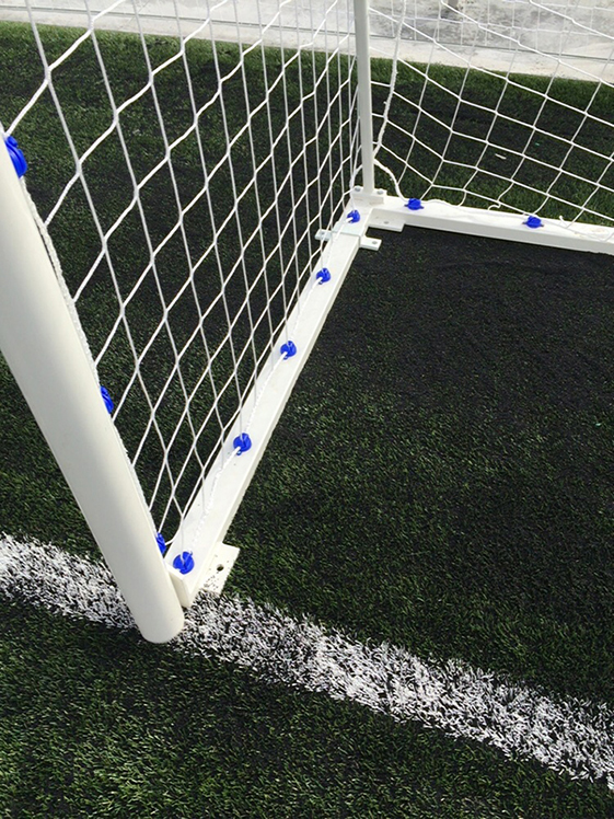 Jgo porterías fútbol 7 metálicas trasladables tubo 80 mm reglamentarias - Imagen 3